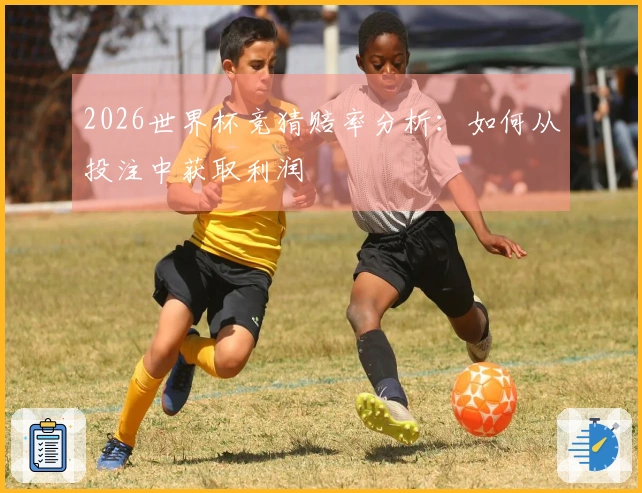 2026世界杯竞猜赔率分析：如何从投注中获取利润